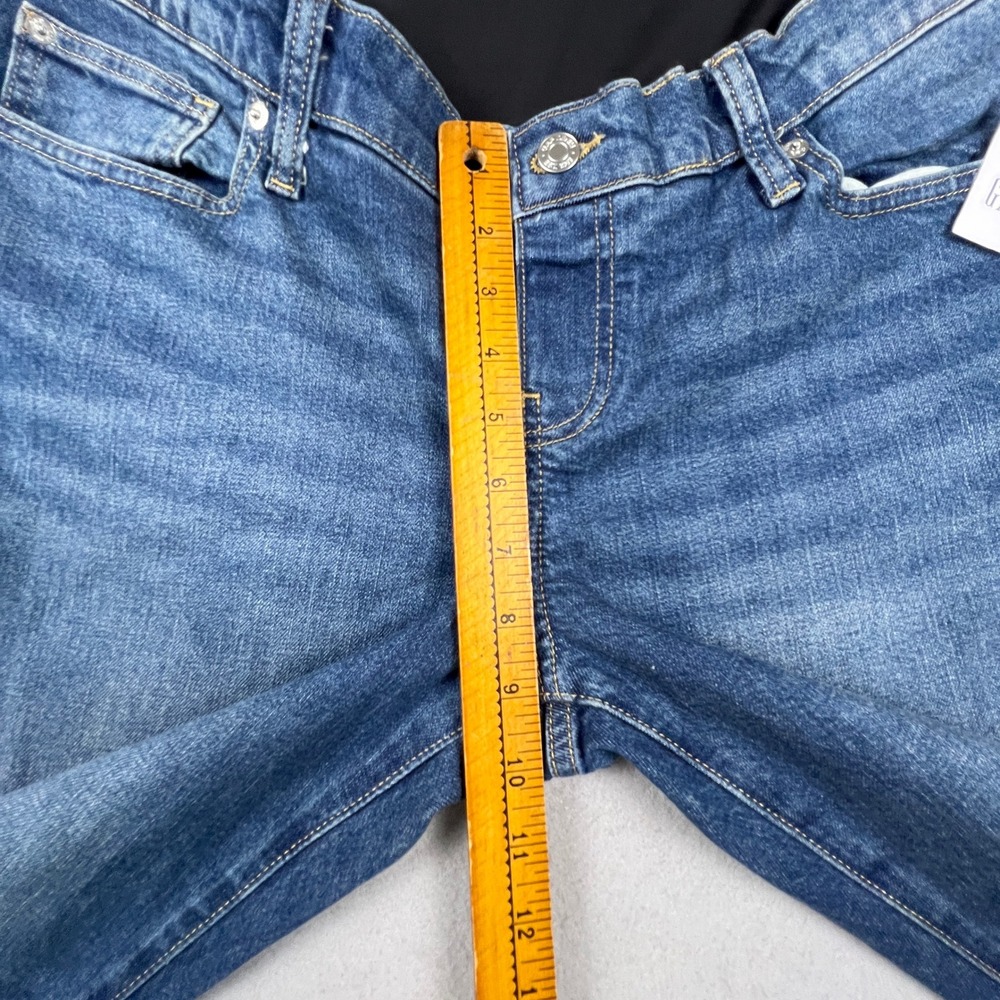 GAP Maternity Jeans Women 16R Blue Full Panel Straight Leg Denim Casual Classic - Picture 7 of 16